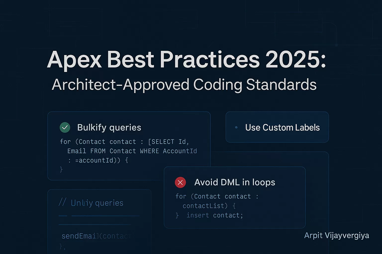Apex Best Practices